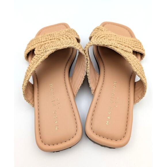 Marc Fisher Navie Slip-On Flat Sandals Women's Open Square Toe Size US7.5M EU38 - Picture 9 of 11